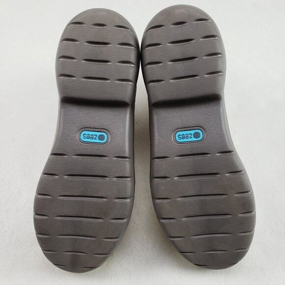 Bzees Kick Back Boots Taupe Plaid Womens 7 Side Zip Comfort Wedge Ankle Booties - Picture 10 of 11